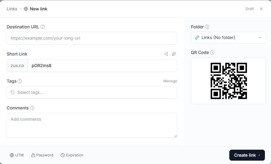 Simpler setup, faster start — zus.co product screenshot